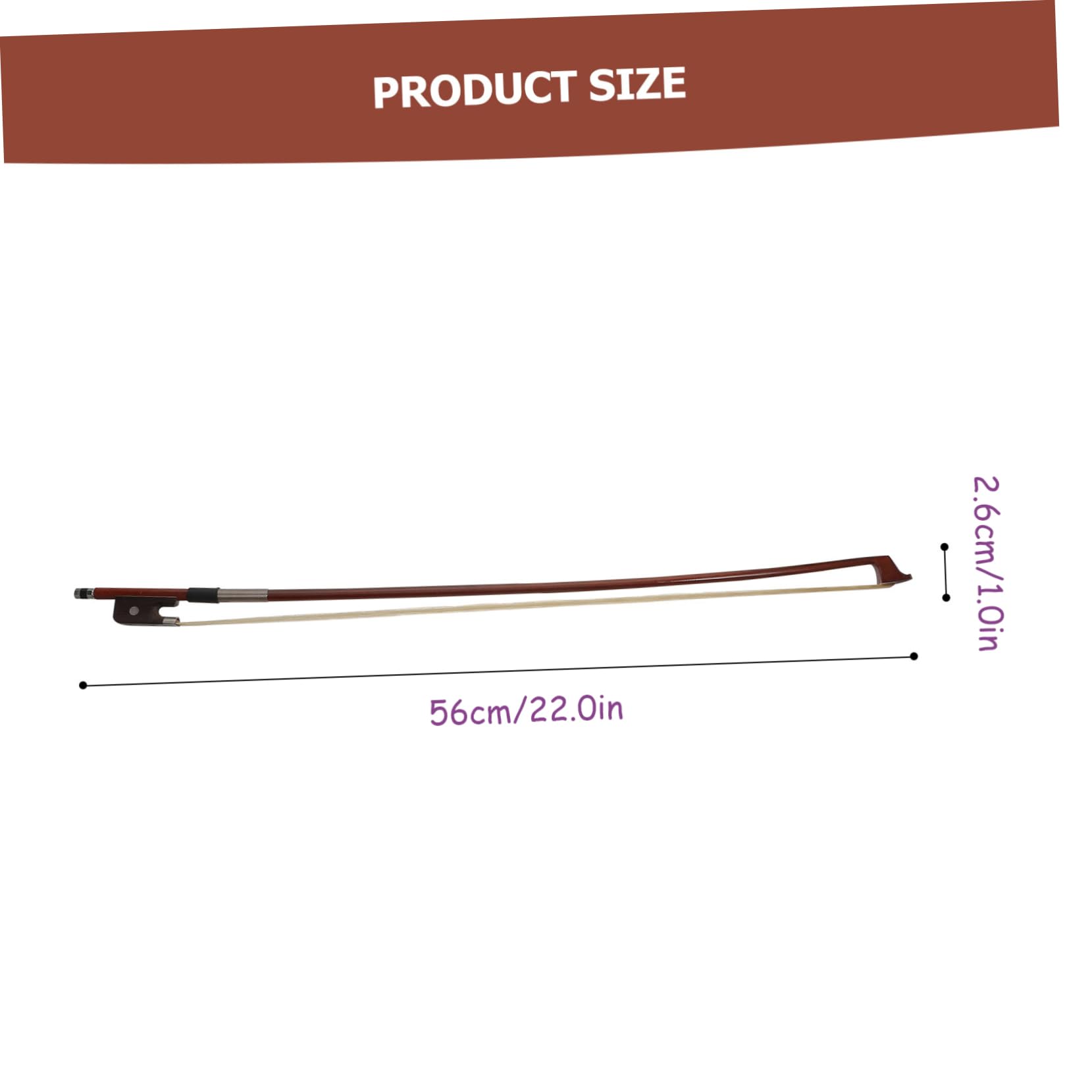 Yardwe Cello Bow Used Cello Bow Horsetail Hair Replacement for Stringed Instruments