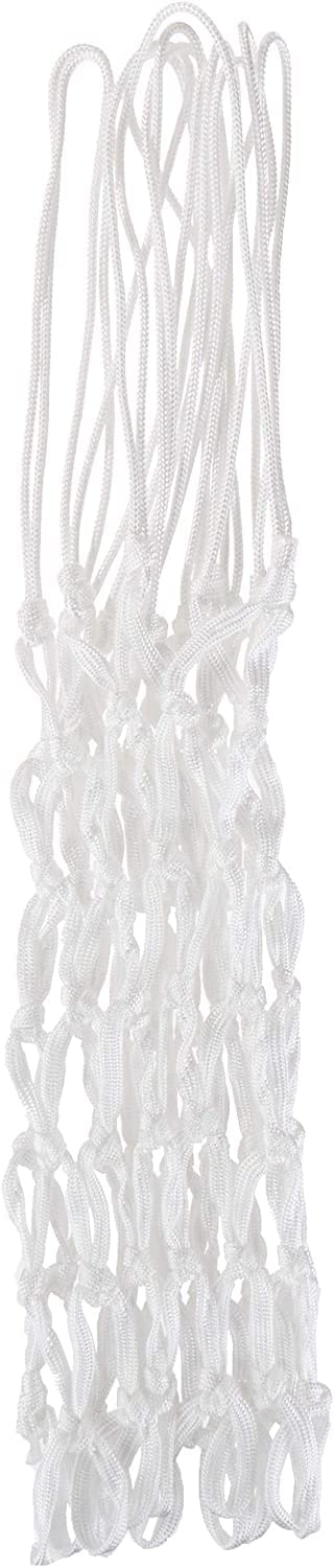 UyuECCL 2PCS 8-Loops Replacement Heavy-Duty Basketball Net All Weather Thick Nets Fit Standard Indoor and Outdoor Rims for Basketball Hoop (8-Loops-White)