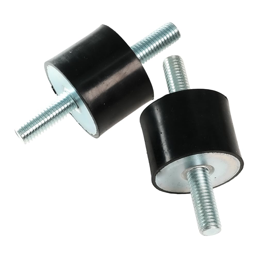 Selyse 4 Stück M10 Gummischwingungsdämpfer, Stoßdämpfer Silentblock, Gummi-Metall-Isolatoren, Vibrationsdämpfer für Autos, Boote, Maschinen,VV 30 x 40 mm, M10 Gewinde