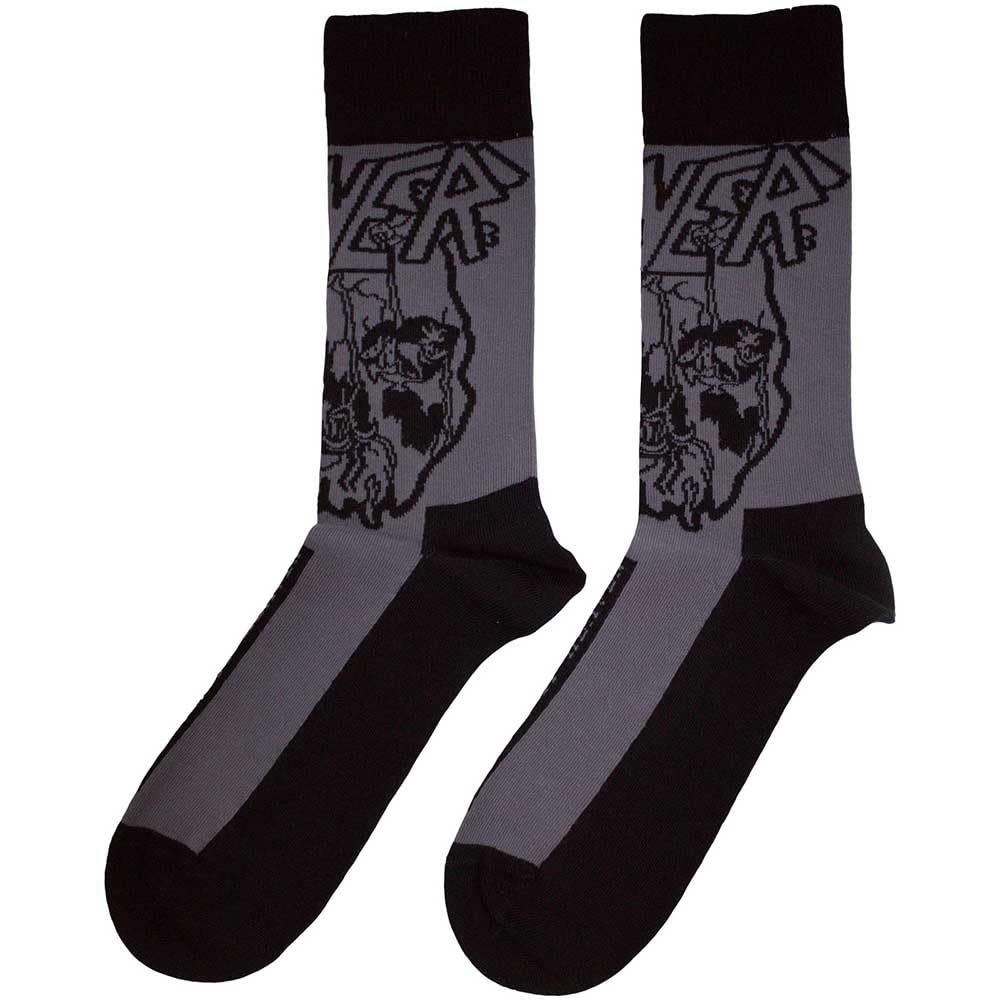 Rock Off Officially Licensed Products Men's Grey Slayer South Of Heaven Mono Ankle Socks One Size
