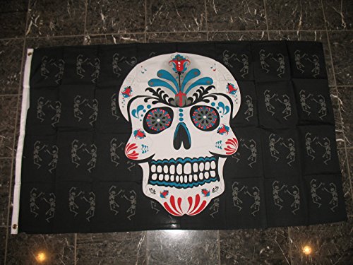Sugar Skull Skeletons 3'x5' Polyester Flag
