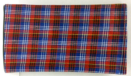 Scottish Plaid Rollup Double Pocket Tri Fold Pipe Pouch Asst Prints 1158 #TOP1