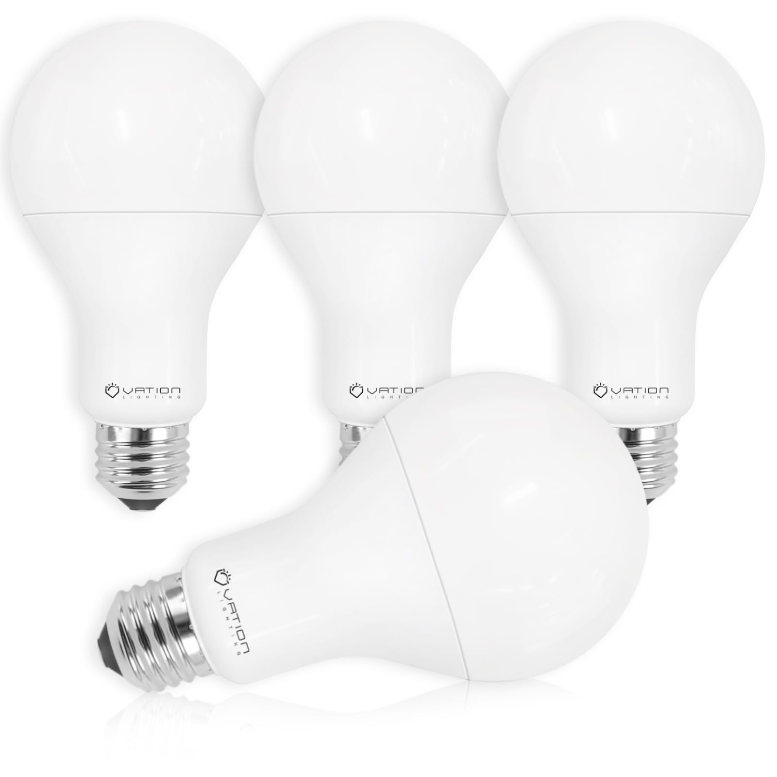 23W Super Bright LED Bulb,A21 Dimmable LED Light Bulb, 3000 High Lumen, Stable Heat Dissipation, 2,5000 Hour Lifespan, 150-200 Watt Equivalent, 4000K Neutral White, E26 Porch Light Bulb, 4 Pack