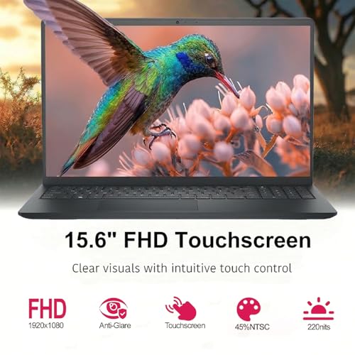 Image of Dell Inspiron 15 Laptop, 15.6 inch FHD Touchscreen Computer, Intel Core i5-1334U, 8GB RAM, 256GB SSD, Wi-Fi 6, Copilot, Windows 11 with Office 365 for The Web, Laptop for Work, School & Everyday Use