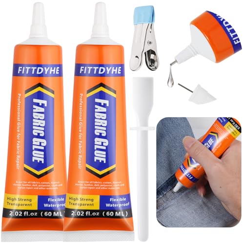 FITTDYHE 2 Pack Fabric Glue