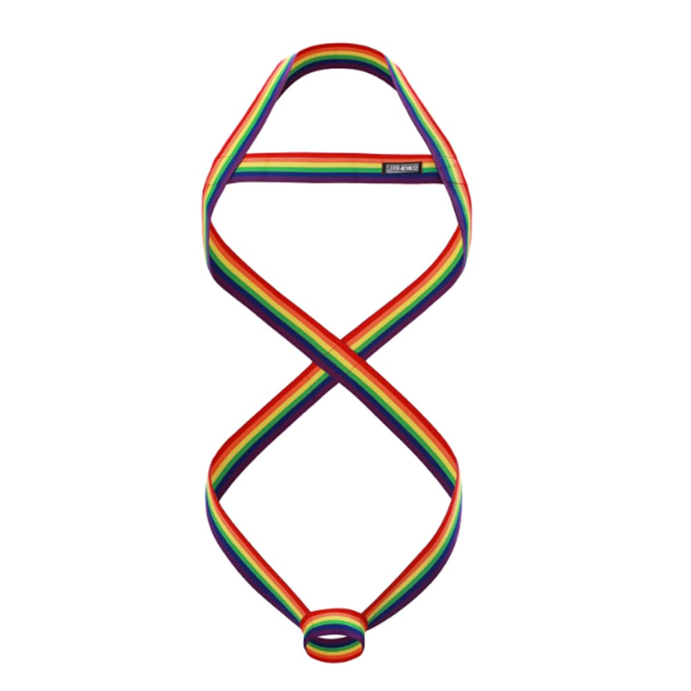 JPXJGT Men Elastic Body Chest Harness Halter Sexy Bondage Bodysuit Strap Gay Cosplay Leotard Prom Show(Size:One Size,Color:Rainbow)