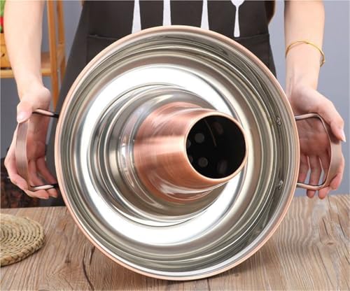 Olla Hot Pot Vintage 32cm Acero Inoxidable Cobre miniatura 3