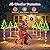 WdtPro Solar Christmas Pathway Lights Outdoor Decorations, 10 Pack Xmas Tree Candy Lights for Yard Walkway Lawn Porch, 10 Modes Led Waterproof Garden Patio Stake Lights Holiday Decor