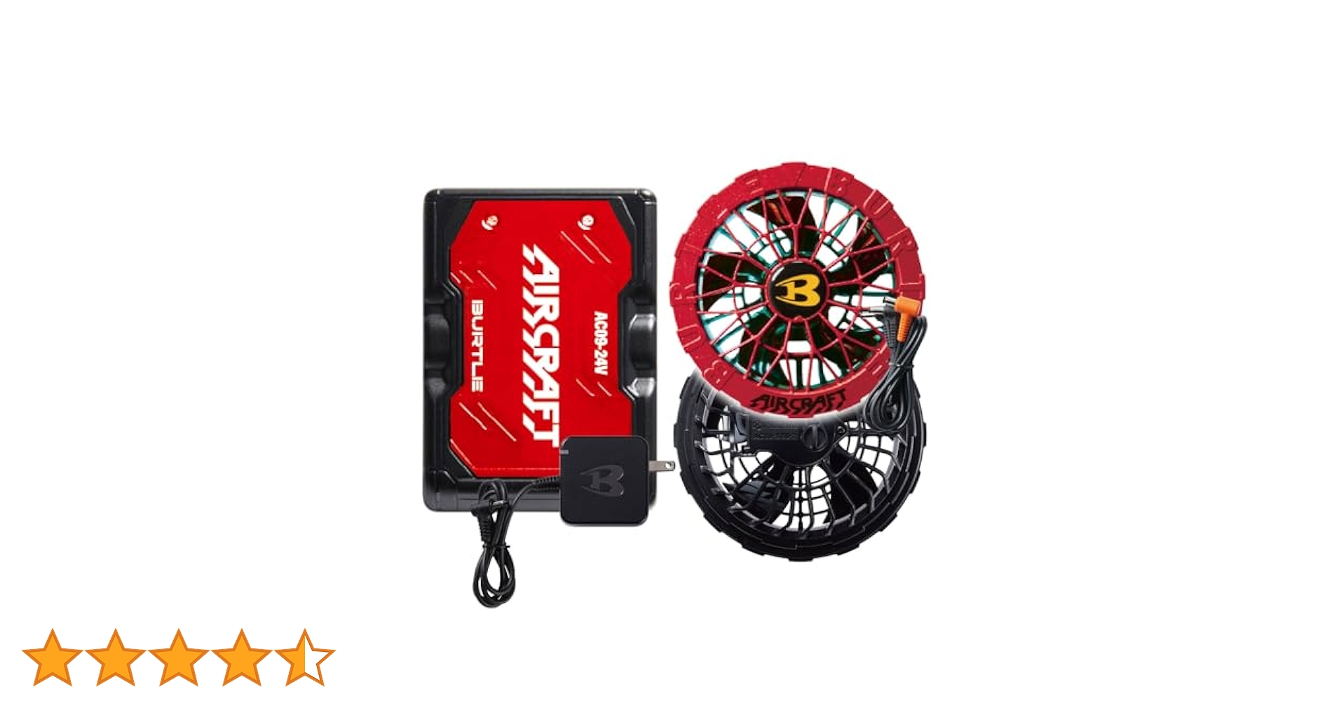 翌日発送 2025バートル エアークラフト 24Vバッテリー　レッド 2個 Amazon.co.jp: バートル BURTLE エアークラフト 空調作業服 AC09