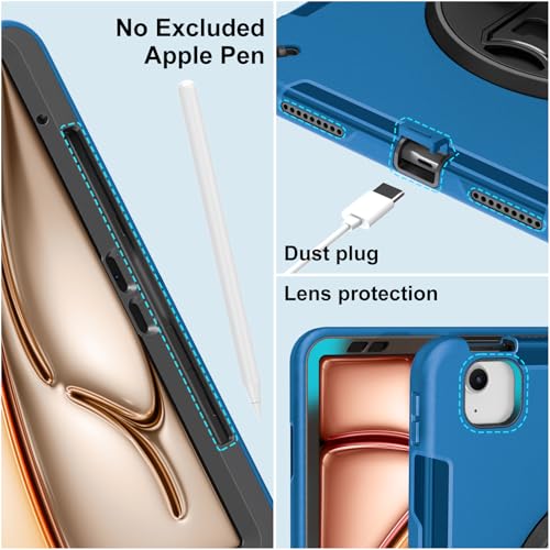 Image of Miesherk Case for iPad Air 13 Inch M4 /M3 /M2(2026 /2025 /2024) Shockproof,Blue