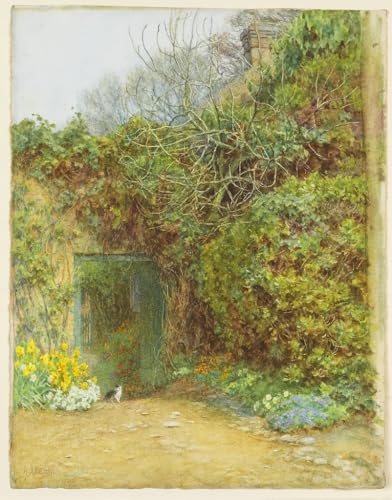 Tableau toile la porte laitiere Helen Allingham 60x90cm pour decoration salon