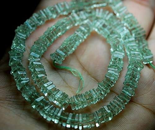 Améthyste verte pour bijoux bohèmes chic en perles carrées LKBEADS de 4-5mm