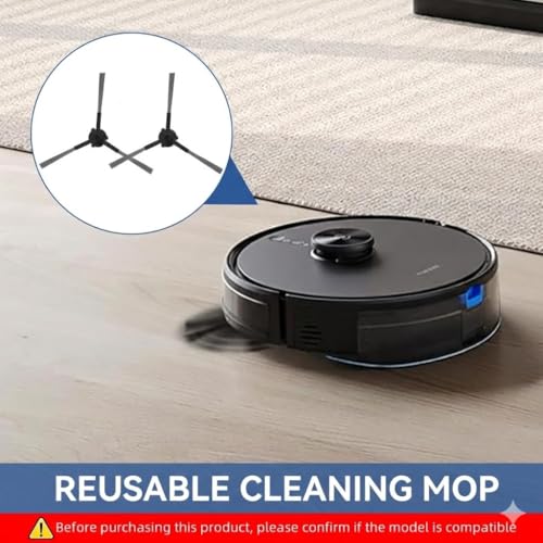 Image of Replacement Side Brush Accessories for Ecovacs Deebot Y1 /Y1 Pro /Y1plus Robot Vacuum, 2Pcs Side Brushes Replenishment Kit Accessorise Kit