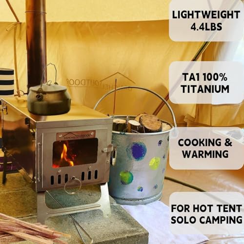 Carpa tipi portátil para camping invierno 1-4 personas miniatura 4