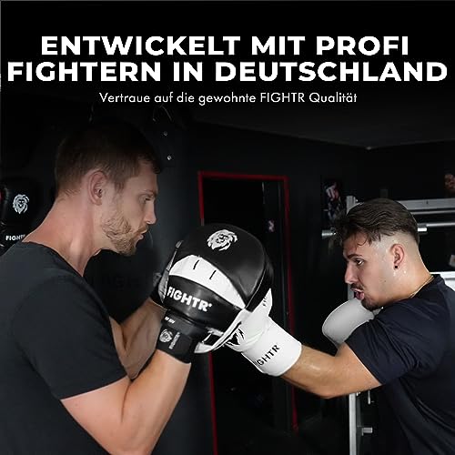 FIGHTR® Premium Handpratzen - Ideale Polsterung & Stabilität | Boxhandschuhe für Kampfsportarten inkl. Tragetasche | Focus Pads für Boxen, MMA, Muay Thai, etc.