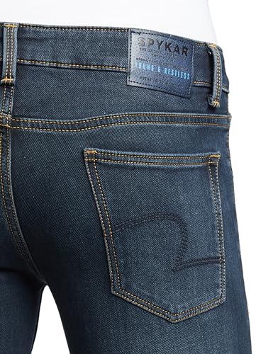 Image of Spykar Men's Skinny Fit Low-Rise Casual Jeans