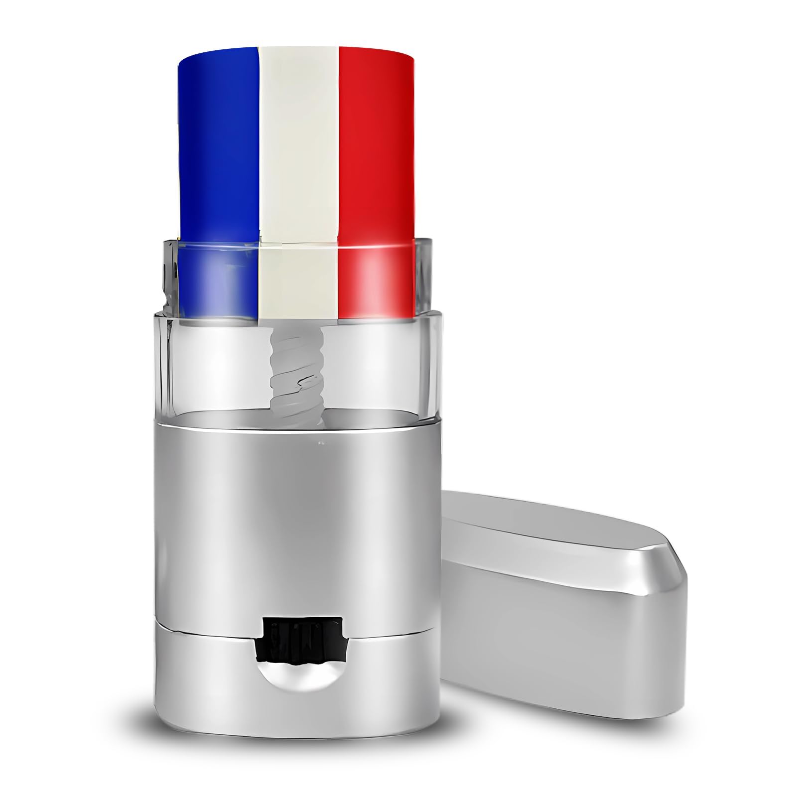 nedit Kit Supporter France - Bleu Blanc Rouge - Accessoires Couleur Tricolore - Choississez Votre Kit : Stick Maquillage - Drapeau - Bandeau+Poignets - Lunettes - Perruque
