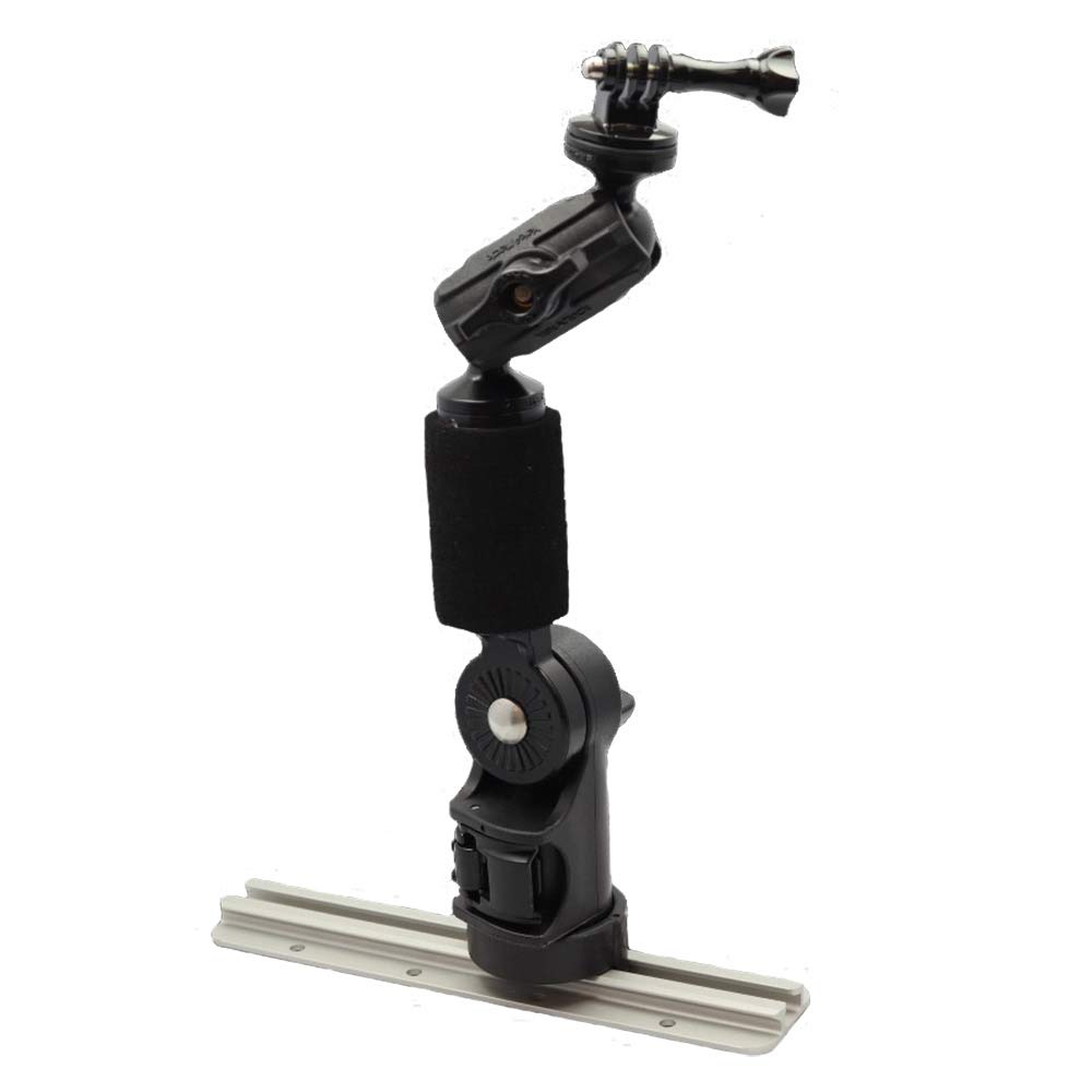 YakAttack PanFish Portrait Pro Camera Mount | 11.5" Track Mount with LockNLoad Base | GoPro & 1/4-20 Compatible | Rigid Lightweight Design | Made in USA