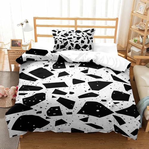 Parure housse de couette 135x200cm microfibre anti transpiration 3D - 2