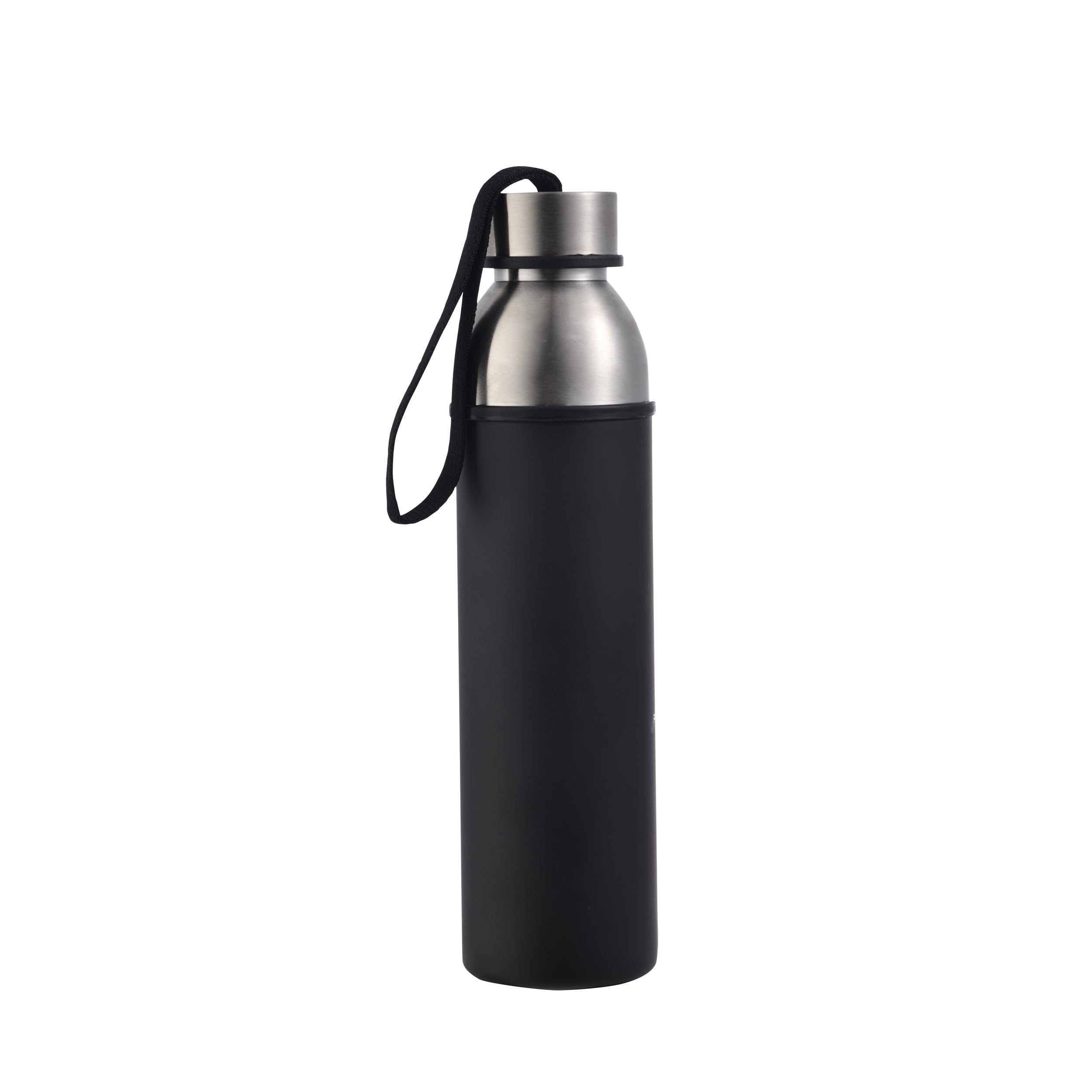 Go Anywhere - 570ml Thermos Capsule - Stainless Steel and Anthiadherent Coating - Black Color - and Durability - For All Types of Activities