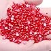 Produktbild PENVEAT 2-8mm Kleine Tasche Und Mix Größen Halbrund Perlen Perlen Flatback Kleber auf Harz Gems für Kleidungen DIY Schmuck Accessoires, 23 rot, 8mm 100pcs