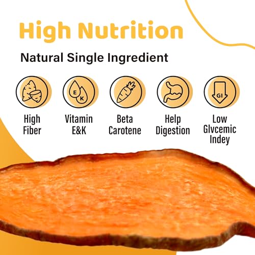 iPaw Sweet Potato Chews for Dogs, 100% Sweet Potato Single Ingredient Dog Treats for Vegetarian, Human Grade Puppy Chew, Rawhide Alternative, Hypoallergenic, Easy to Digest, Natural Dog Treats (100g) - Image 5