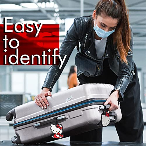 Hello Kitty Luggage Tag for Suitcases 4-Pack Official License, Cute Luggage Tags, Sanrio Travel Gifts3