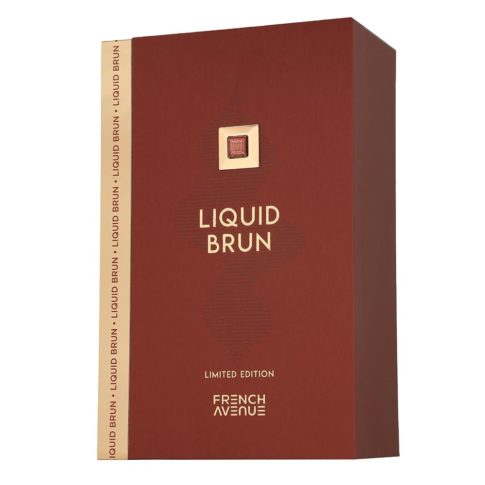 French Avenue Liquid Brun Extrait De Parfum in edizione limitata, 150 ml, bergamotto, cardamomo, cannella, fiori d'arancio, vaniglia, pralina, muschio