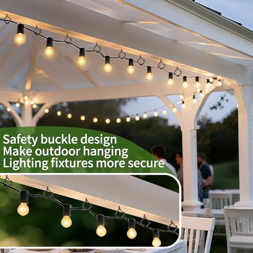 236IN-Screw-Hooks-for-Hanging-Plants-Outdoor-String-Lights-Bird-Feeders-Lanterns--Heavy-Duty-Ceiling-Hooks-with-Safety-Buckle-Rustproof-Metal-for-Indoor-Outdoor-Use-Black-30-Pcs