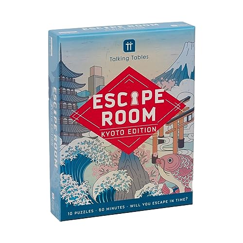 Talking Tables Host Your Own Escape Room Game Kyoto Edition, Mixed (Red, Black, Gold, Etc.), klein