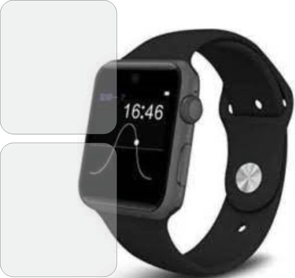 MOBLING ScreenGuard Compatible With Lastpoint 4G Smartwatch, Edge to Edge TPU Fiber Screen Protector not a Tempered Glass (Pack of 2)