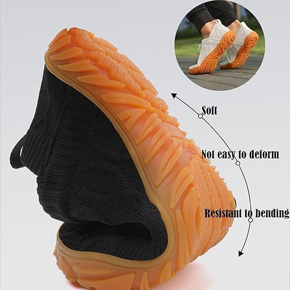 Slip on Barefoot Shoe, Casual Beach Walking Shoes, Slip on Knitted Water Sneakers, Minimalist Shoes Women, Quick-Dry Comfortable Outdoor Running Sneakers3