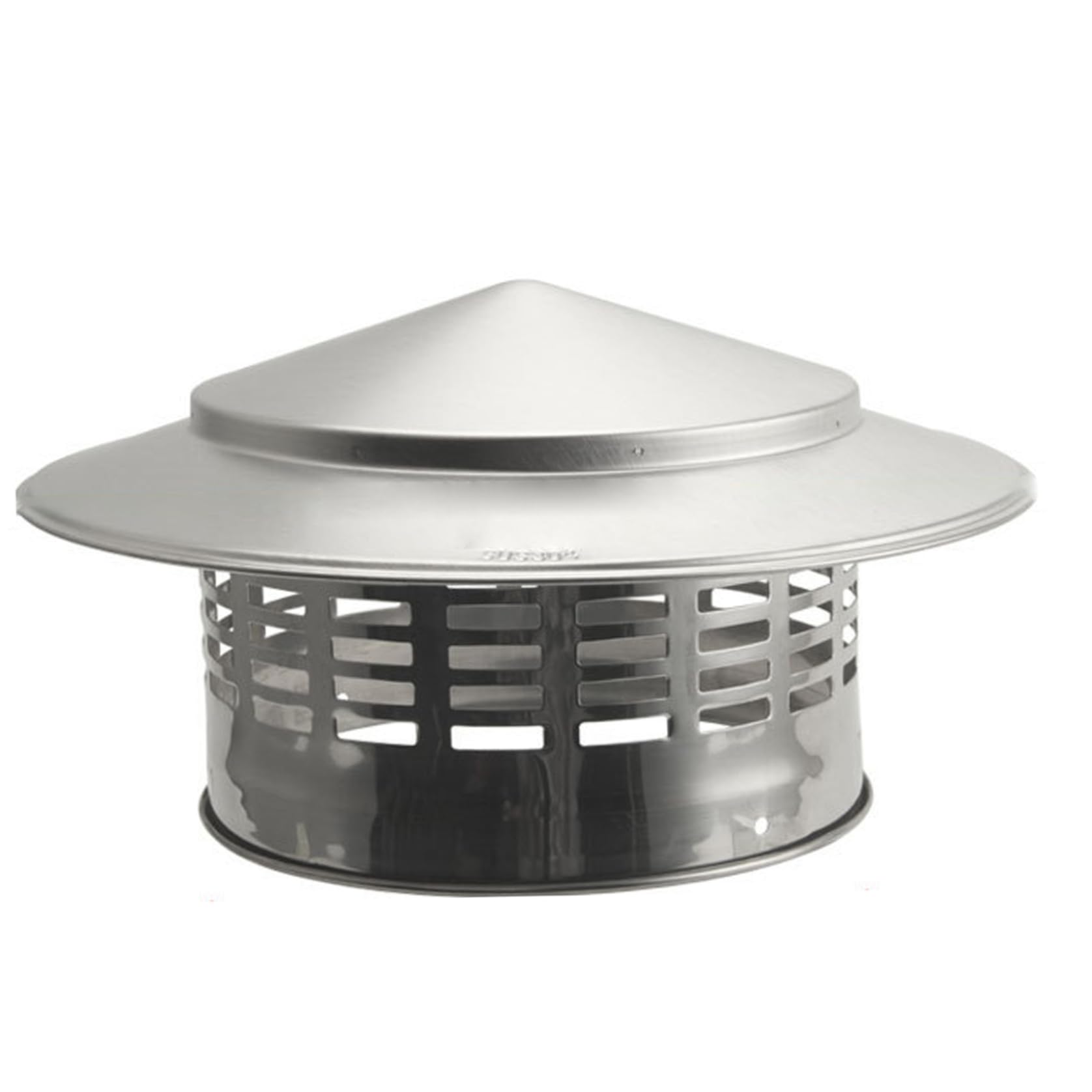 Grsrkep 16Cm Chimney Cowl 6.3 Inch Inner Dia Stainless Steel Chimney Cap Round Rain Protection Mesh Flue Pipe Cover Bird Guard For Roof Vent Protetion Large