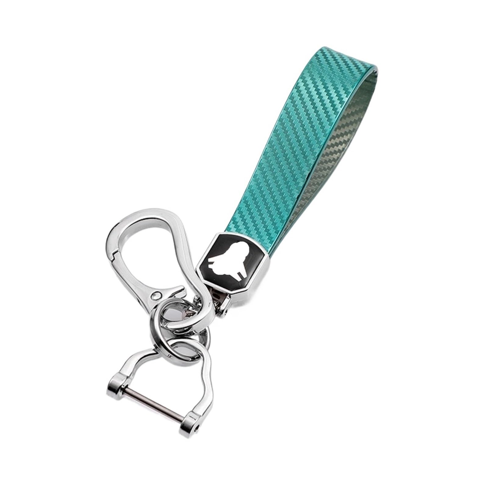 Funda Llave para Range para Rover Sport para Evoque para Freelander para Velar para Discovery 4 Funda para Mando A Distancia del Coche Cubierta Fob(Green Chin)