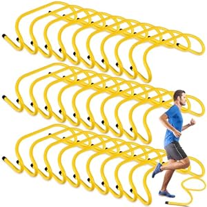 Wettarn 30 Pcs 6″ Speed Agility Training Hurdles Plyometric Practice Agility Hurdle for Kids, Athletes, Basketball, Baseball, Soccer, Football Indoor Outdoor Sports Equipment
