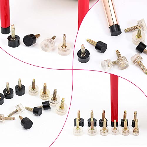 Image of SooGree 12 Pairs R-Shaped Heel Caps Cover Protectors Tips Replacement Kits Dowels for High Heel Shoes