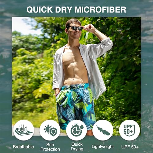 Image of Kanu Surf Men's Big Viper Extended Size Stripe Swim Trunk