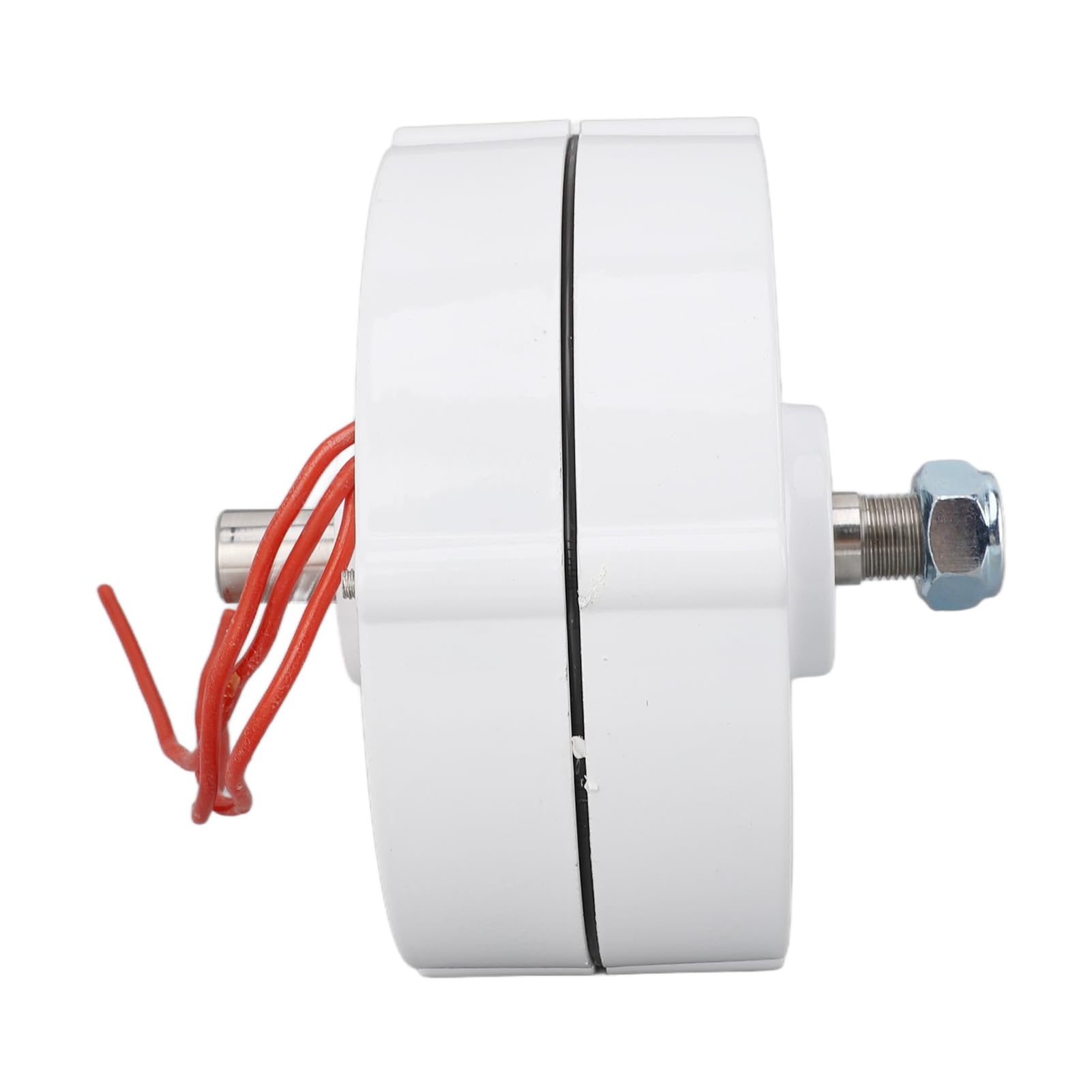 FTVOGUE Generatore a Magnete Permanente 24 V 100 W Alternatore Trifase in Lega di Alluminio Doppio Albero per Utenti di Turbine Eoliche Verticali o Orizzontali Funzionamento a Bassa velocità (200W)