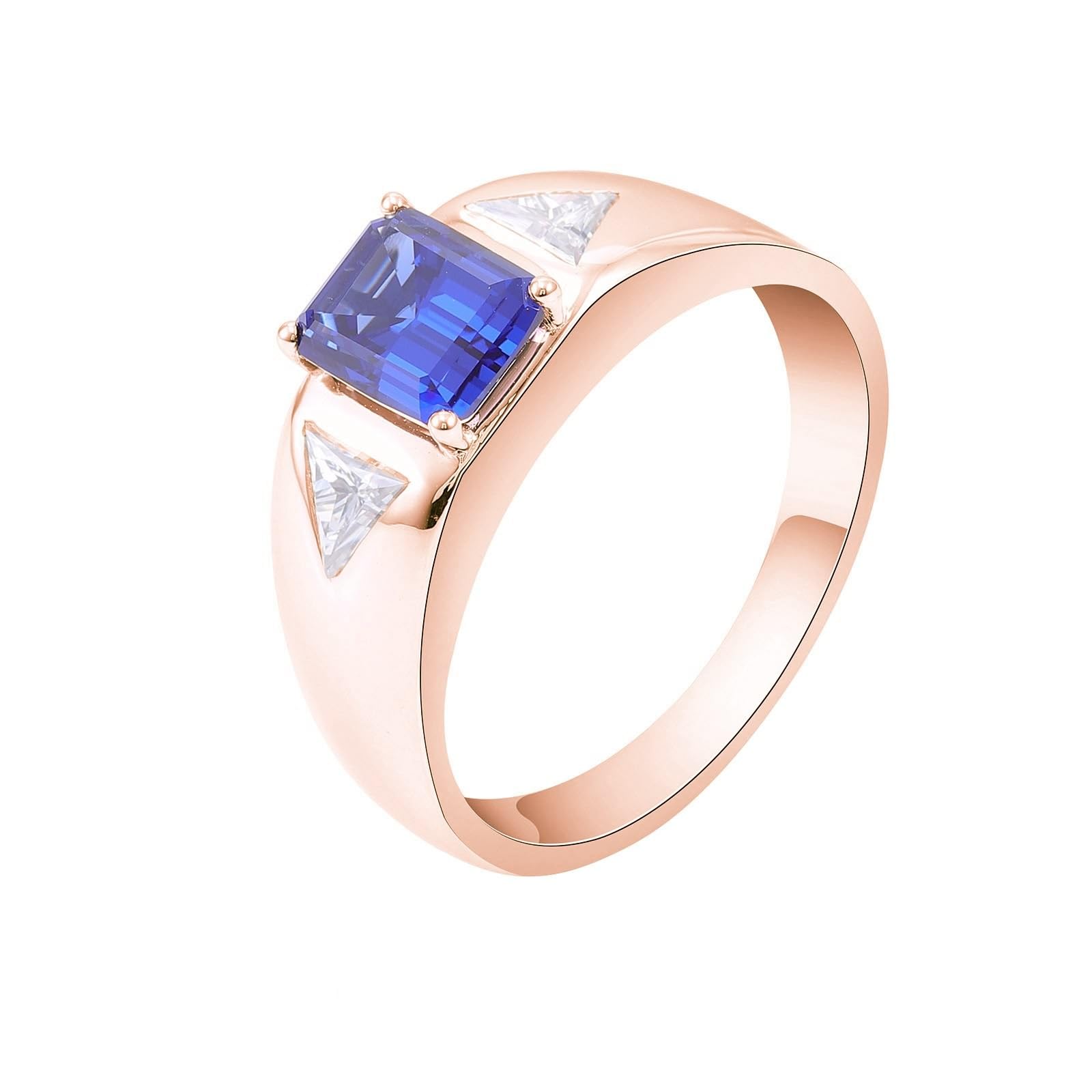 Anillos a juego de oro blanco de 9 quilates, anillo de compromiso geométrico anillos mujeres