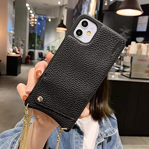 Preisvergleich Produktbild ZHANGSHAUNG Geeignet Für iPhone 11 Handyhülle, Handyhülle Umhängetasche, Litschi Muster Handyhülle Tasche