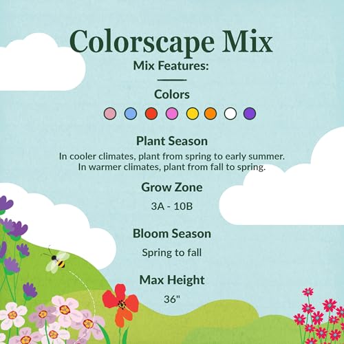 Image of Ferry-Morse Colorscape Bulk Wildflower Seeds, 440,000+, 1 lb