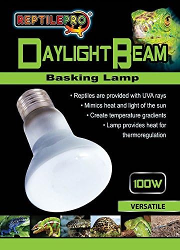 REPTILEPRO DAYLIGHT BEAM BASKING SPOT LAMP HEAT REPTILE BULB GLO REPTI SUN LIGHT (RTT035 DAY BASKING 100W)