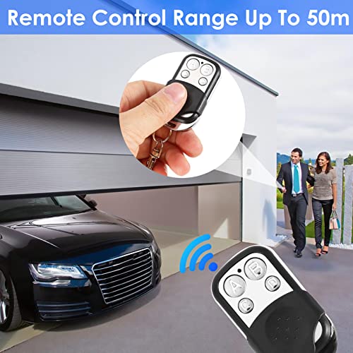 Car Garage Remote Control Key Fob, 4 Pcs Universal Car Garage Door Gate Cloning Wireless Remote Control Key Fob 433.92mhz for Garage Door, Skylight - Image 2