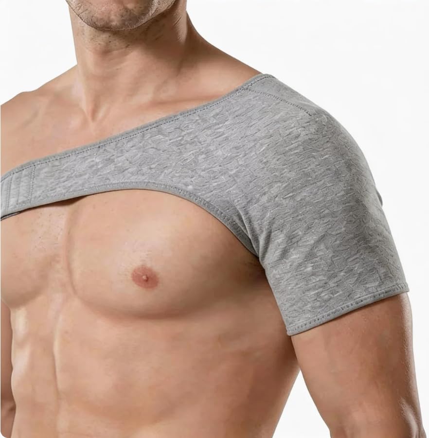 Compresfit Premium Bamboo Shoulder Brace - Universal Fit for Left and Right Shoulder, Compression Support for Pain Relief, Stiffness and Swelling (XL-1PCS)
