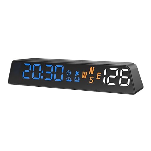 Miniatura 10 de H2 GPS Velocímetro Digital Velocímetro GPS HUD Universal Todos los Coches Head Up Display Vehículo Velocidad Brújula MPH KMH Indicador de velocidad