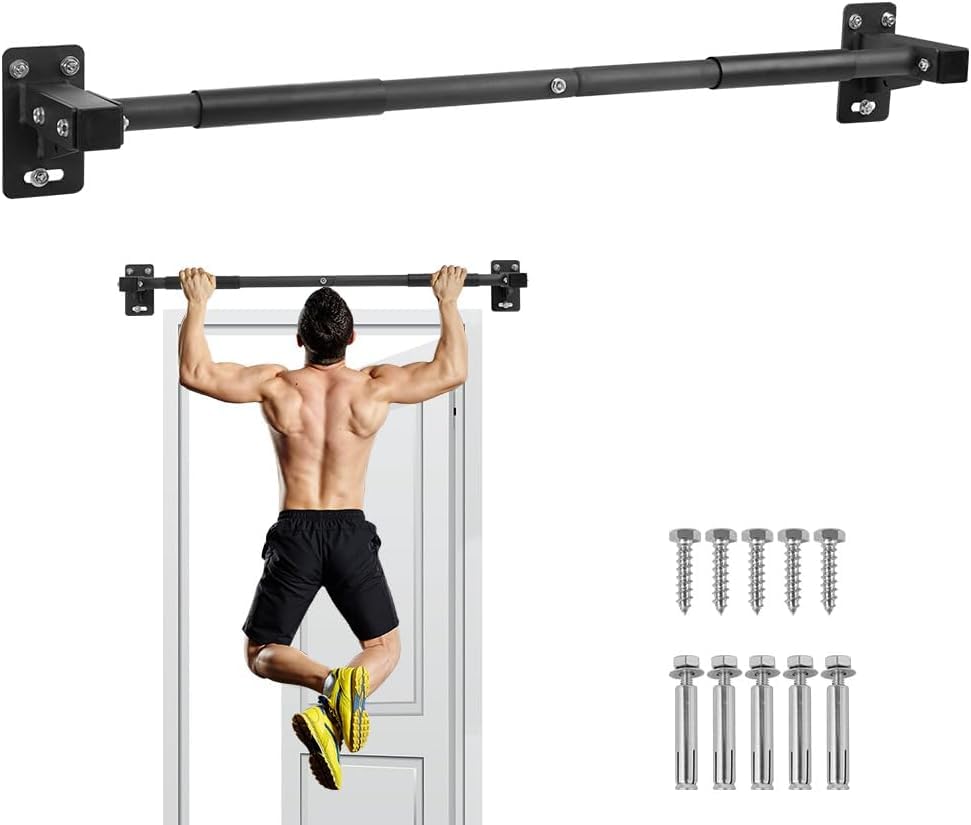 Doorway Pull up Bar Heavy Duty Wall Mount Chin Up Bars for Doorway Over Door Pull Up Bar Support Beam or Joist Mount