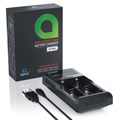 Aplic USB Lithium Akku-Ladegerät, Universale Akku Ladestation, Recharger, Mikroprozessorgesteuerte Ladetechnologie, LCD… – Bild 7