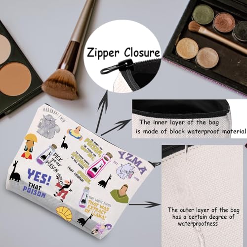 TSOTMO Cartoon Movie Merchandise Gift Emperor Cosmetic Bag for Movie Fans Poison Zipper Pouch (K Bag)4