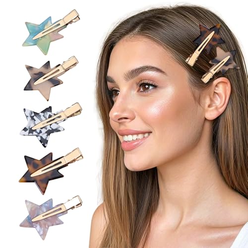 SECRET AROMA 6 Pezzi Fermagli Per Capelli Senza Piega, Mollette Capelli Donna,Fermacapelli in Plastica per Capelli senza Piega per Acconciatura per le Ragazze le Donne e Styling dei Capelli