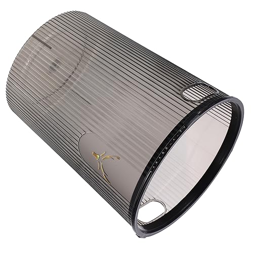 Basurero pequeño rectangular negro para cocina y baño